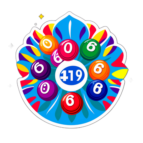 Autocolant vibrant Loto 6/49