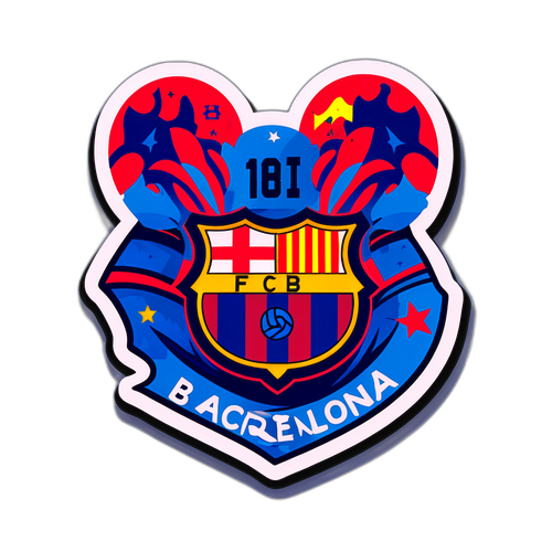 สติกเกอร์แฟนฟุตบอลบาร์เซโลนา