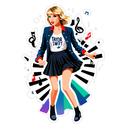 Stiker Dinamik Taylor Swift