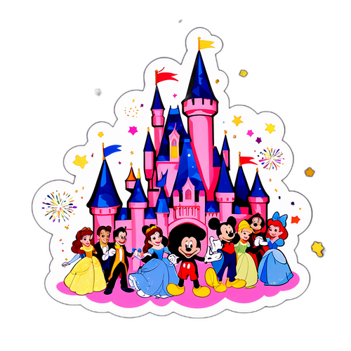 Whimsig Disney-fest vid slottet