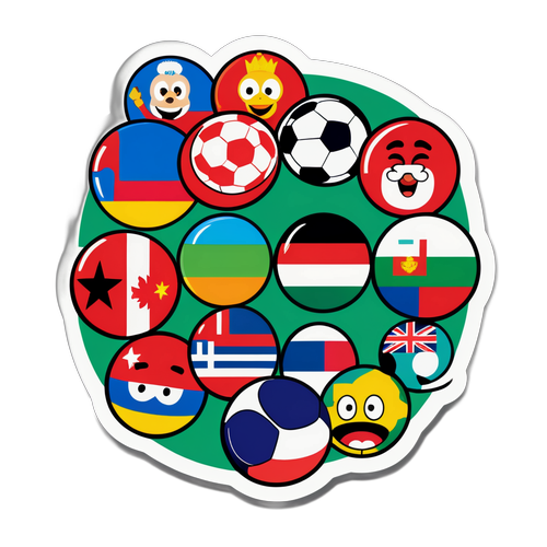 Futbol Turnuvası için Eğlenceli Karakterler