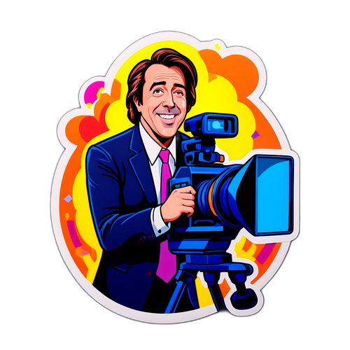 Animerad bild av talkshowvärd