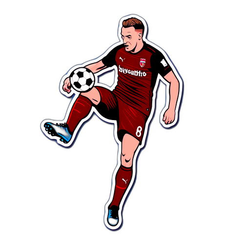 Stylisierte Darstellung eines Fußballspielers