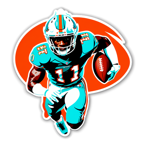 Unleash the Speed Demon: Tyreek Hill Dominates in Dolphins Gear!