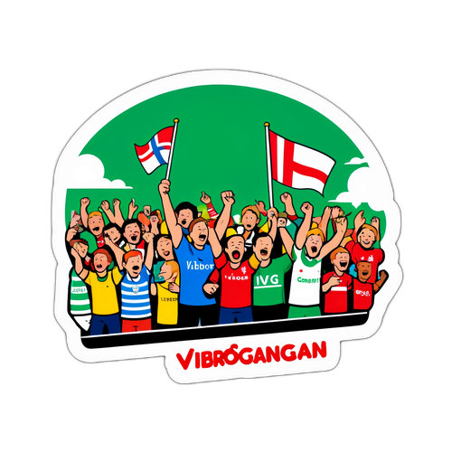 Sticker ya Mashabiki wa Viborg na Copenhagen