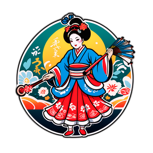 日本の伝統舞踏と文化イベントの表現