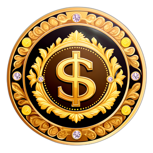 Altın Para Sembolü Sticker