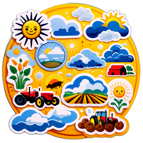 Landwirtschaftliche Symbole und Sprüche