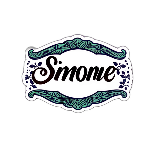 Etichetta Minimalista di Simone