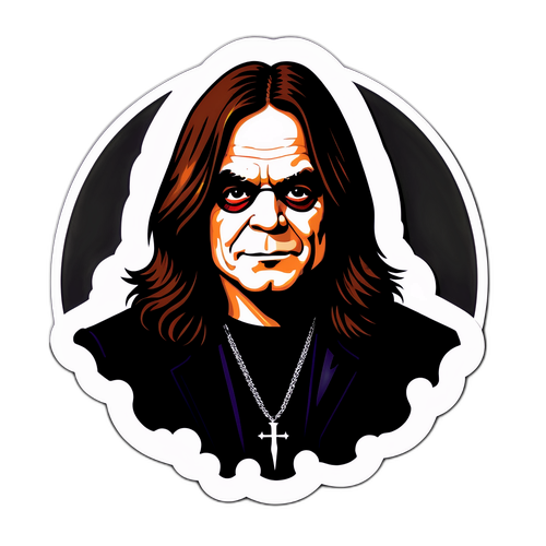 Ozzy Osbourne egyedi stílusú matricája