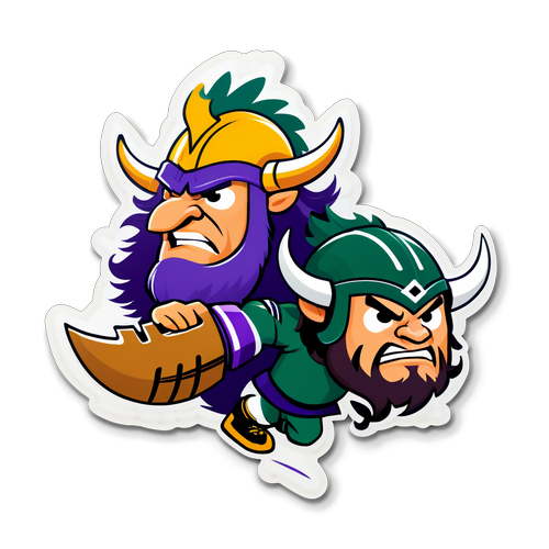 Ne Manquez Pas Ce Match Épique! Les Mascottes Jets et Vikings S'affrontent dans un Duel Fou!