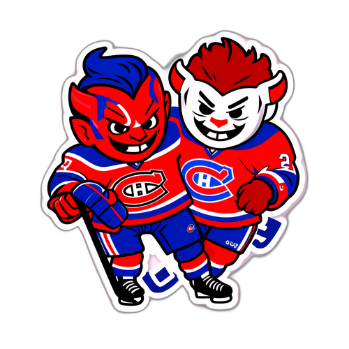 An Eclectic Mascot Rivalry Sticker