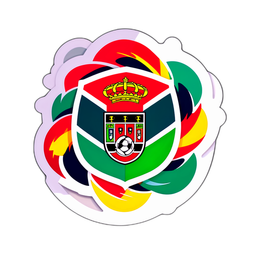 लिगा पोर्टुगल फुटबॉल लोगो का रंगीन स्टिकर