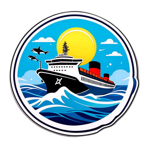 海洋与航运主题贴纸