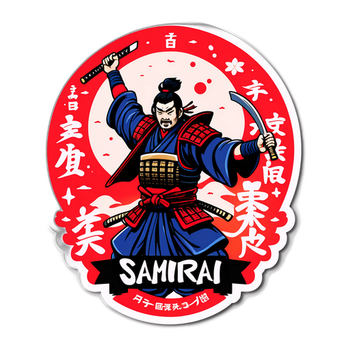 サムライの勝利を祝うデザイン