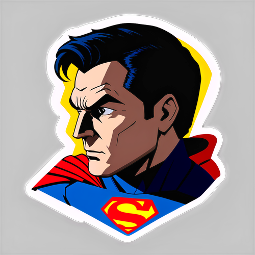 Minimalist Superman Sticker