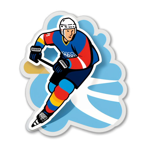 Olympijský design 2026: Hokejista v pohybu