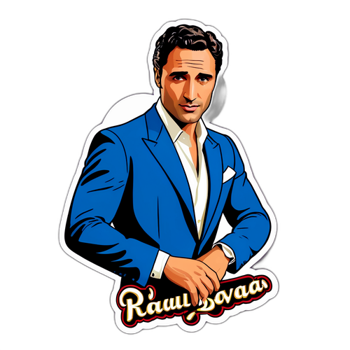 Crea un adesivo di Raoul Bova in una posa da star del cinema classico