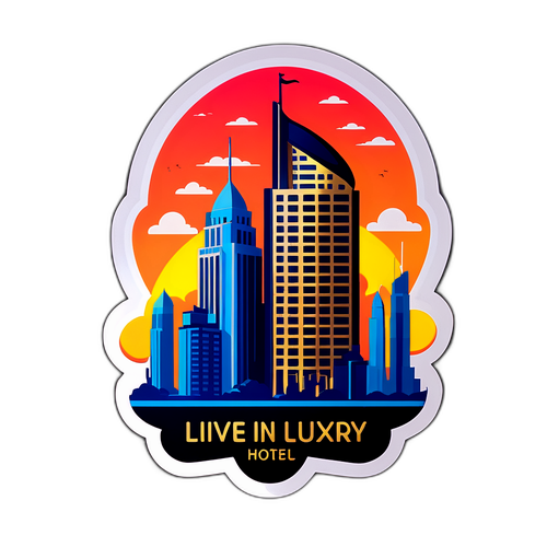 लक्जरी होटल स्टिकर