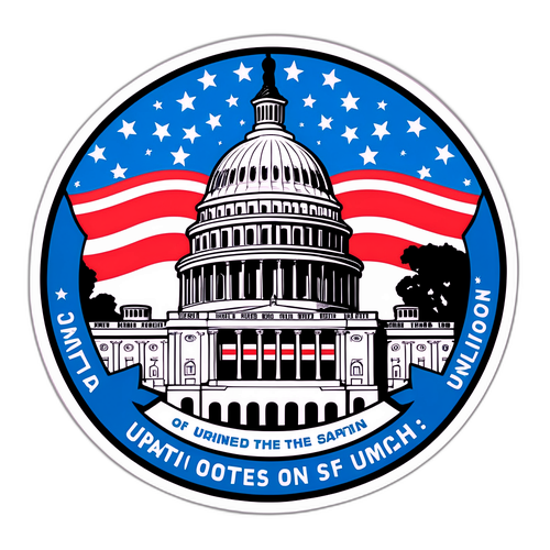 Amerikas Capitol under State of the Union