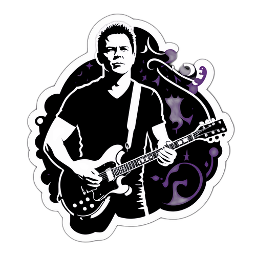 Brad Arnold Sziluettje Zenei Elemekkel