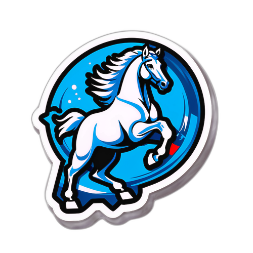 勇往直前的骏马