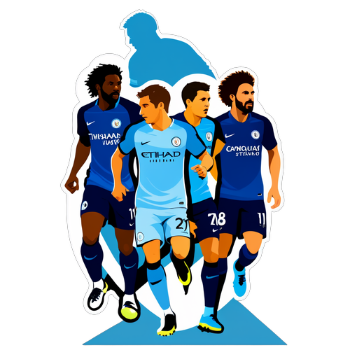 Sticker meci Manchester City vs Chelsea