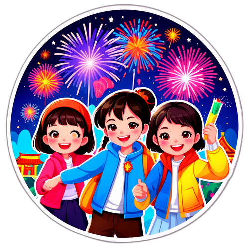 快乐学生欢庆春节