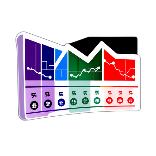 反映美联储利率调整背景的经济活动变化贴纸
