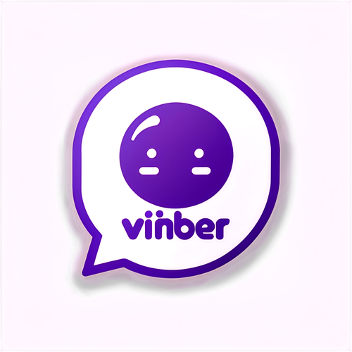 Наклейка с логотипом Viber и надписью 'Оставайтесь на связи с Viber!'