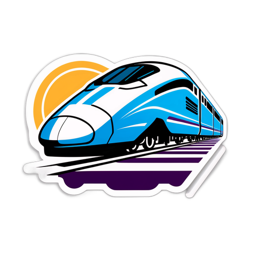 超级高速磁悬浮列车贴纸