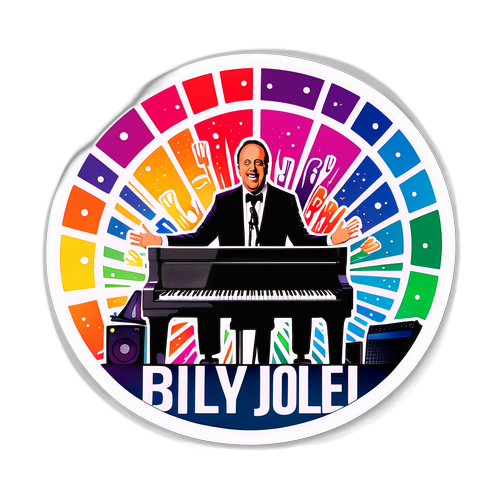 Vibrante montage van Billy Joel's grootste hits