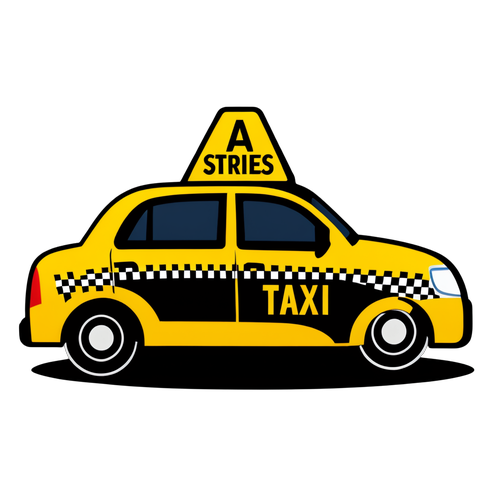 Autocollant accrocheur pour les grèves de taxi à Lyon