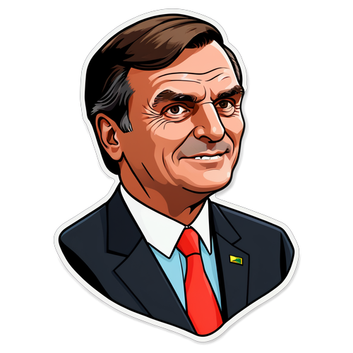 Carisma e Determinação: O Adesivo de Bolsonaro