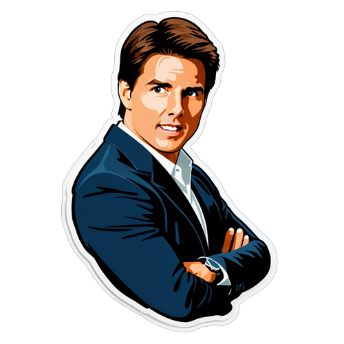 Tom Cruise: Nostalgia Sinema dalam Sticker Klasik yang Memikat!