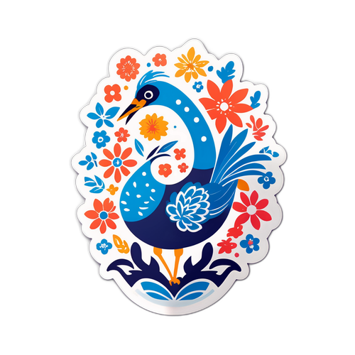 洗練された和風のモチーフステッカー