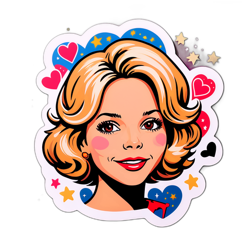 Retro Meg Ryan Sticker
