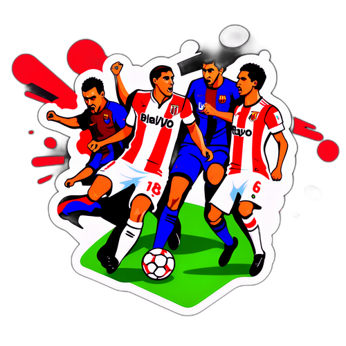 Kreativ tolkning av "Rayo Vallecano vs Barcelona"