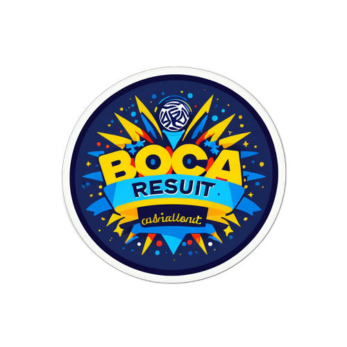 Sticker de celebración de Boca