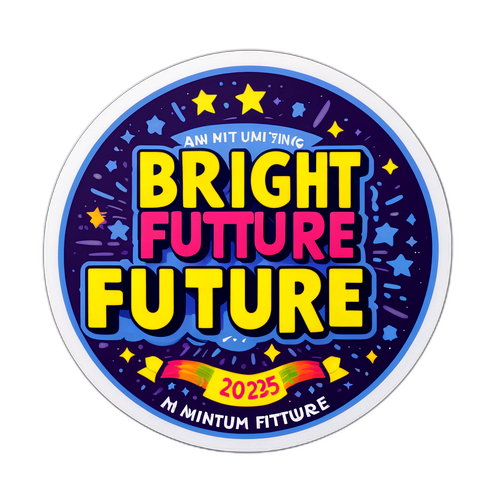Adesivo Inspirador 'Futuro Brilhante'