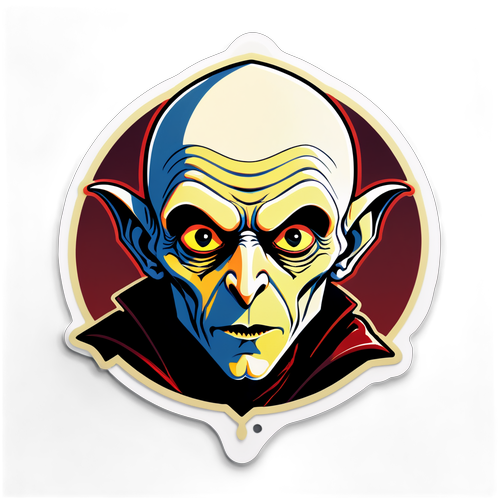 Retro Sticker av Nosferatu