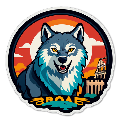 Romeanse Wolf Illustratie
