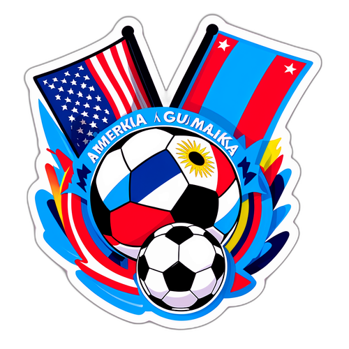 Stiker Olahraga Ceria: Amerika Serikat vs Guatemala