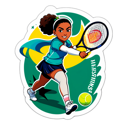 Stiker Motivasi Tenis Aldila Sutjiadi