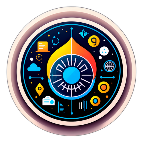 팔란티르 데이터 분석 기술 스티커