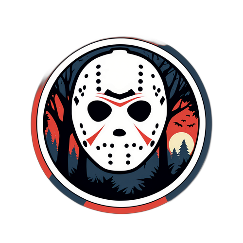 Autocollant de mask de Jason de Vendredi 13