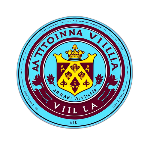 Διακόσμηση του λογότυπου της Aston Villa με στοιχεία κλασικής τέχνης