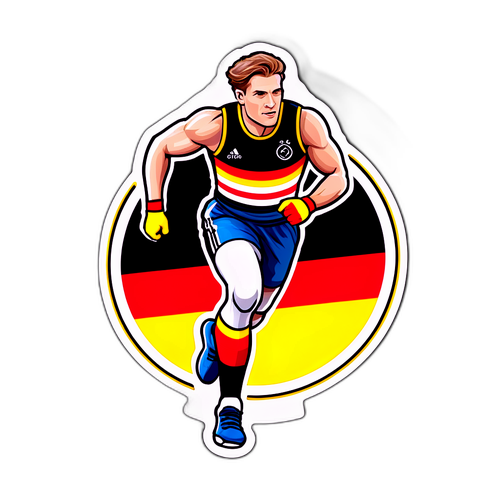 สติกเกอร์นักกีฬาชาวเยอรมัน