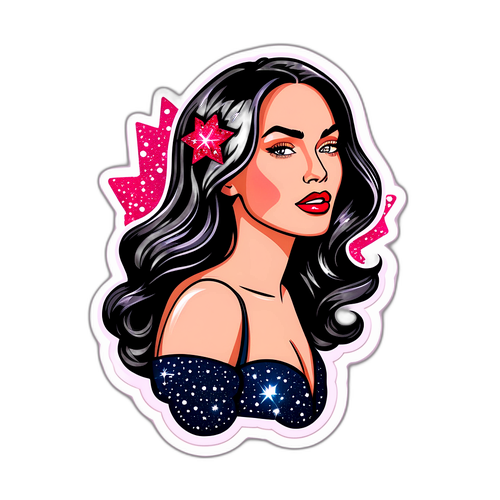 Autocollant Glamour de Megan Fox