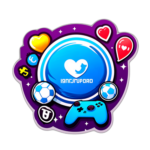 Adesivo que Simboliza o Amor pelo Futebol Online